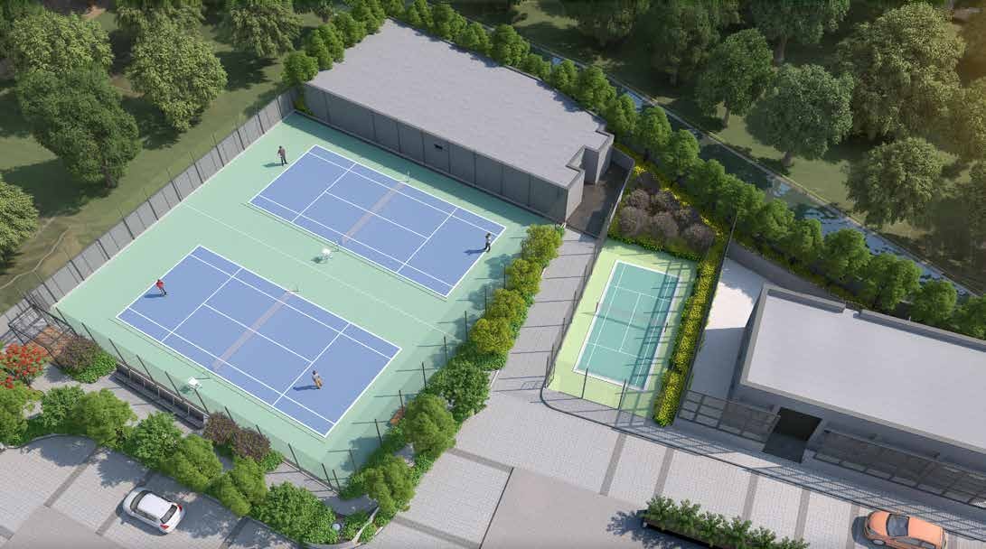 Tennis Academy with 2 Tennis Courts & Badminton Court