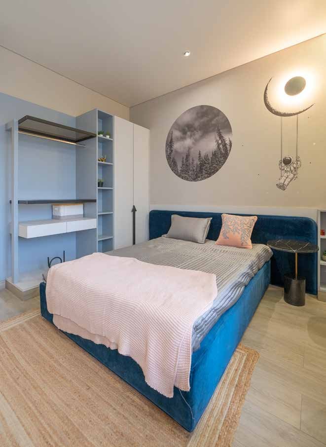 Actual site image of sample flat bedroom